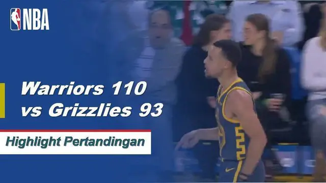 Cuplikan Pertandingan NBA : Warriors 110 vs Grizzlies 93