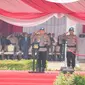 Kapolri Jenderal Listyo Sigit Prabowo melepas Kontingen Garuda Bhayangkara (Garbha) Satgas FPU 5 Minusca. Upacara pelepasan digelar di Lapangan Bhayangkara, Jakarta Selatan, Selasa (19/9/2023). (Dok. Istimewa)
