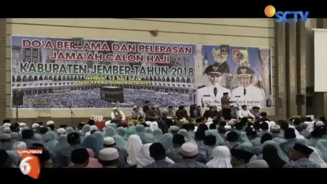 Sebanyak 1900 jamaah haji asal Jember, Jawa Timur, siap berangkat ke Makkah.