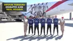 Cristiano Ronaldo, Gareth Bale, Karim Benzema, Sergio Ramos dan Marcelo hadir dalam peluncuran desain terbaru Emirates A380 Real Madrid.