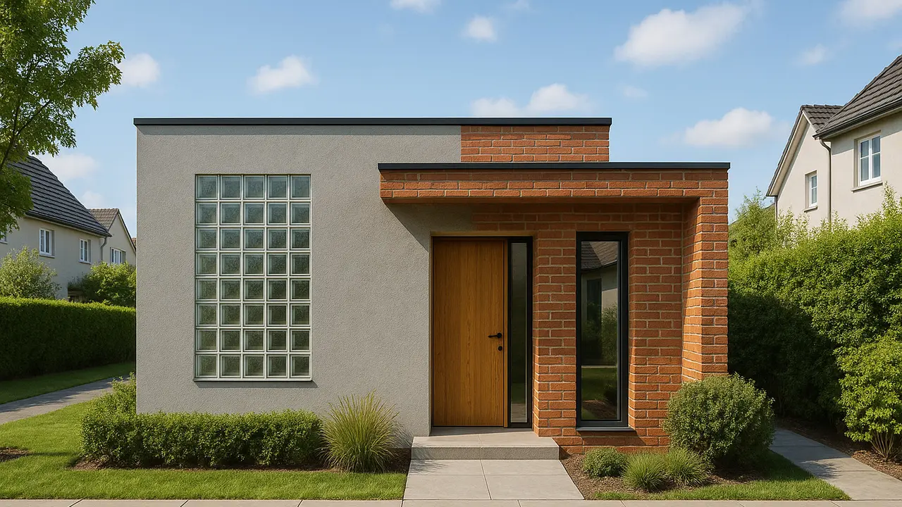 Desain Glass Block Depan Rumah, Bikin Tampilan Makin Estetik