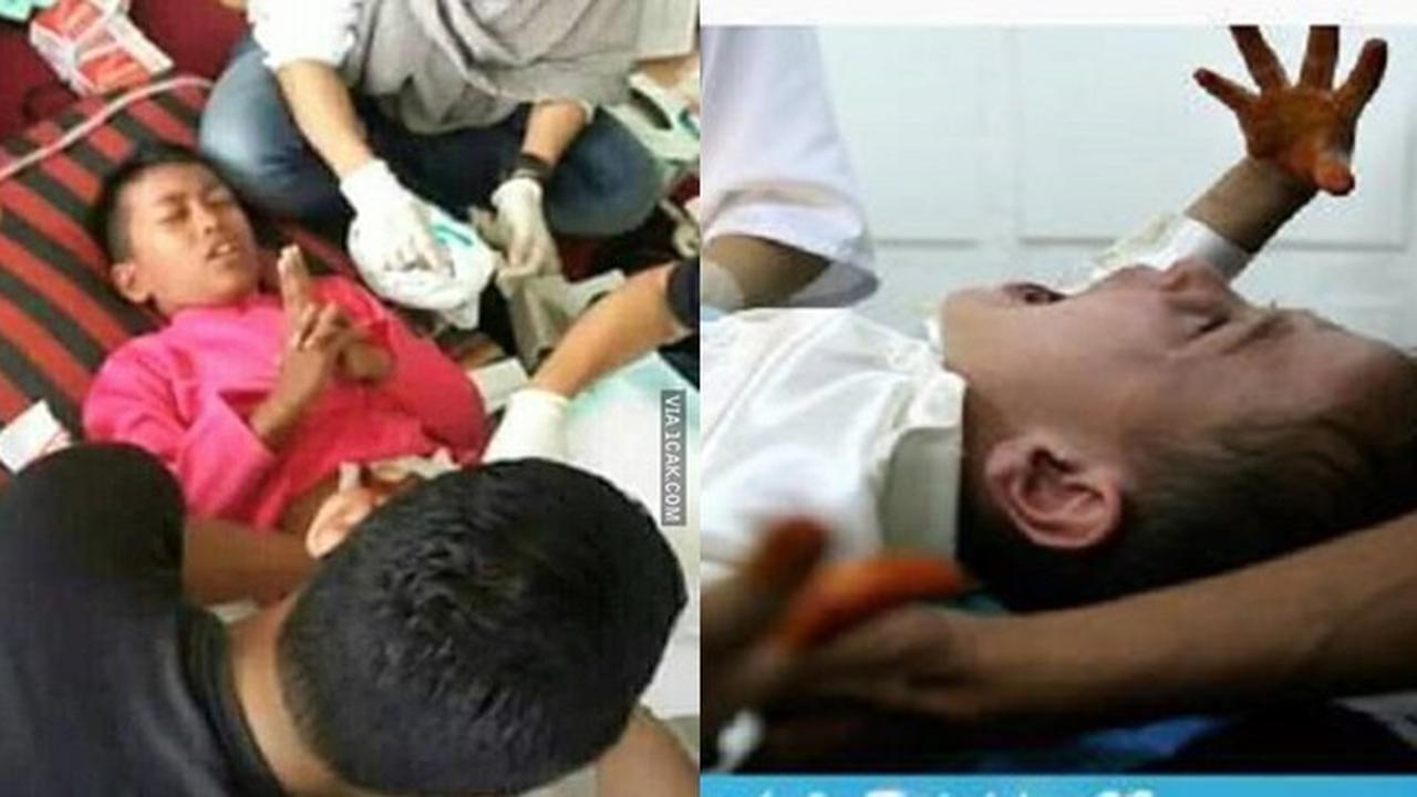 Sembunyikan Rasa Takut, 6 Ekspresi Anak Disunat Ini Bikin Ngakak