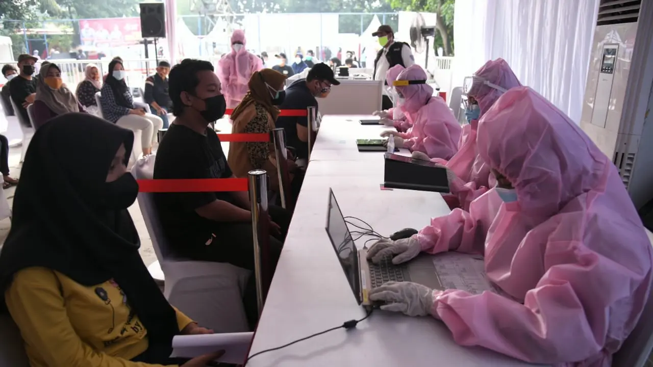 BIN gelar vaksinasi massal untuk anak di kawasan Kembangan, Jakarta Barat. (Istimewa)