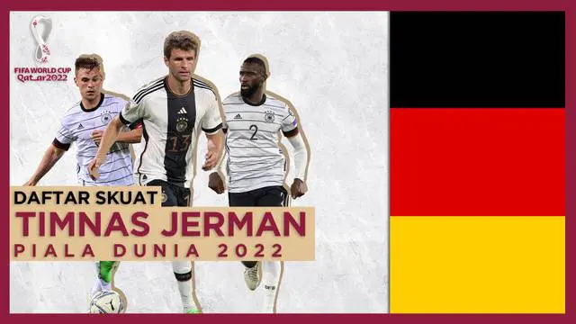 Berita Motion grafis skuat resmi Timnas Jerman di Piala Dunia 2022. Kejutan datang dari kembalinya Mario Gotze ke dalam tim, dan debutan wonderkid milik Dortmund, Youssoufa Moukoko.