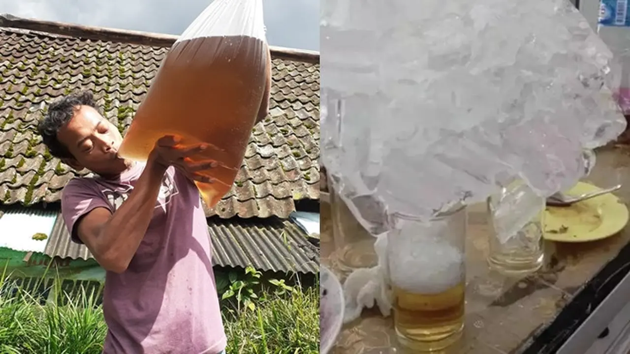 10 Potret Kocak Orang Minum Es Teh di Cuaca yang Panas Ini Bikin Tepuk Jidat