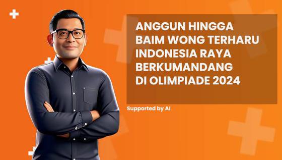 Anggun hingga Baim Wong Terharu Indonesia Raya Berkumandang di Olimpiade 2024