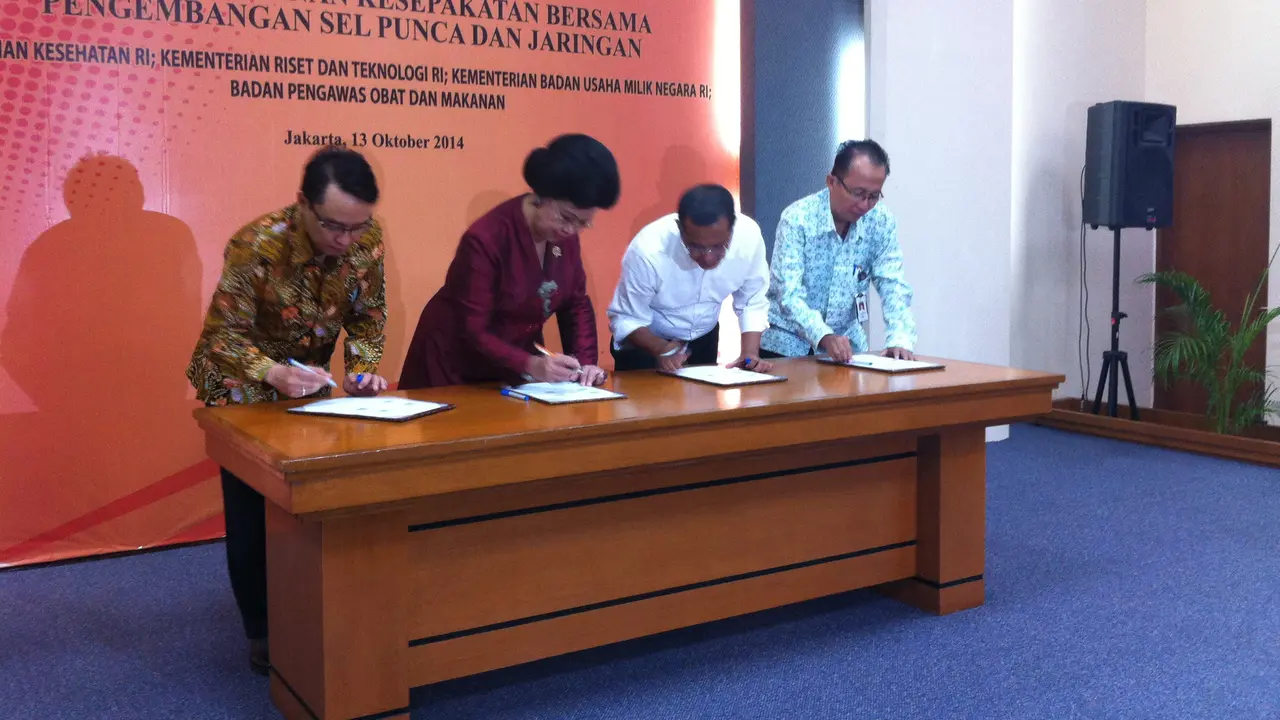 3 Kementerian dan BPOM Sepakat Majukan Teknologi Sel Punca 
