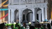 Pramono saat menghadiri Pelantikan Pimpinan Dewan Pengurus Cabang (DPC) PKB se-Indonesia masa bakti 2026-2031 di Taman Fatahillah Kota Tua, Jakarta Barat, Rabu (22/7/2026). (Rifqy Alief Abiyya/Liputan6.com)