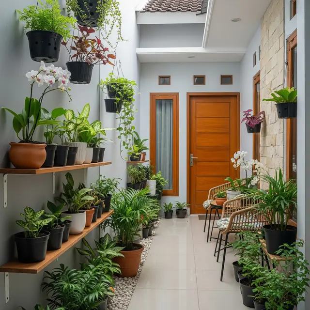 Ide Teras Rumah Cluster Sempit tapi Tetap Elegan dan Rapi