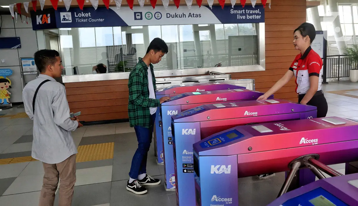 LRT Jabodetabek bakal melayani masyarakat di 18 stasiun.  (Liputan6.com/Angga Yuniar)