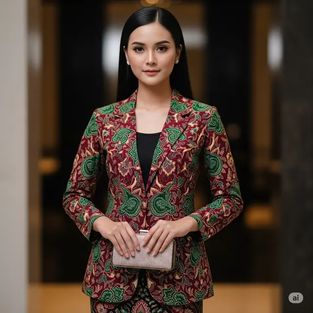 Kombinasi Jas dan Batik. Foto: Gemini