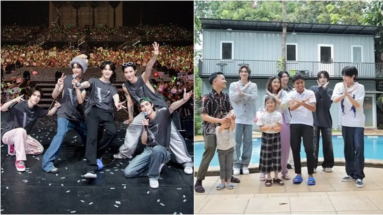 6 Potret Keluarga Ruben Onsu Sambut Kedatangan WayV, Siapkan Jajanan Jadul