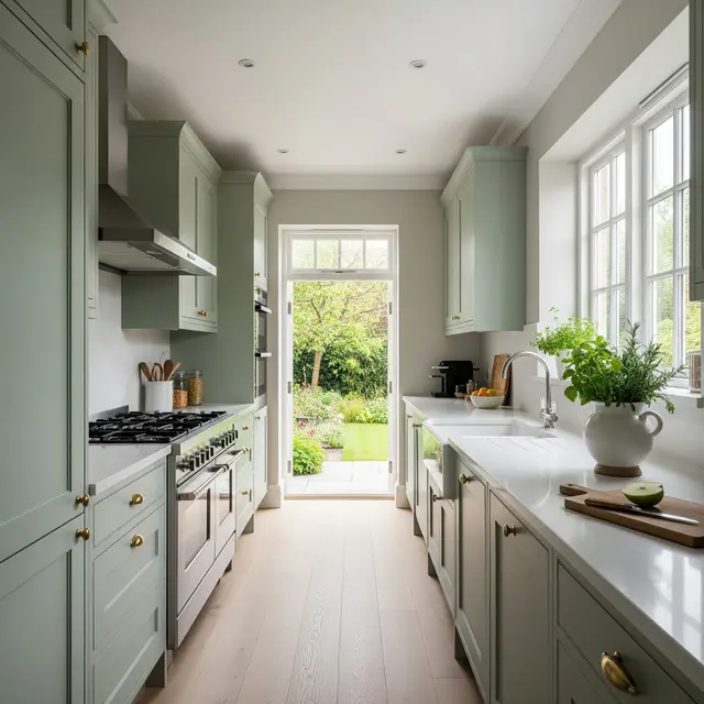 Warna Cat Dinding di Dapur Sempit Agar Terlihat Cerah (Gemini AI)