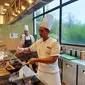 Freddy Novely Risany, salah seorang chef asal Indonesia yang bekerja di Pullman Maldives Maamuta Resort. (Liputan6.com/Dinny Mutiah)