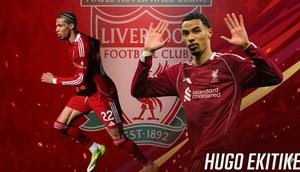 Ilustrasi striker Liverpool, Hugo Ekitike. (Bola.com/AFP/Gemini)