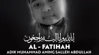 Bocah Aming yang bernama lengkap Muhammad Aming Salleh Abdullah, 8 tahun, meninggal dunia setelah mengalami sesak napas pada Kamis, 26 Agustus 2021, dini hari