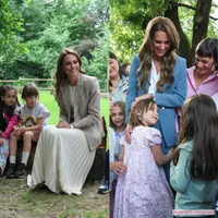 Kate Middleton pancarkan aura keibuan kala bermain dengan anak-anak di Italia (@princeandprincessofwales)