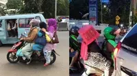 6 Potret Emak-Emak Melanggar Aturan Lalu Lintas Ini Bikin Polisi Meringis (1cak)