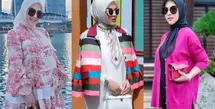 Lihat di sini beberapa potret gaya bumil ceria Syahrini pakai outfit colorful.
