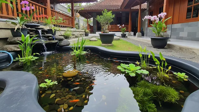 Ilustrasi Model Kolam Ikan Dangkal yang Aman untuk Anak-anak/Gemini AI
