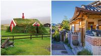 Potret Rumah Tradisional Negara di Dunia Unik. (Sumber: Brain Berries dan National Geographic)