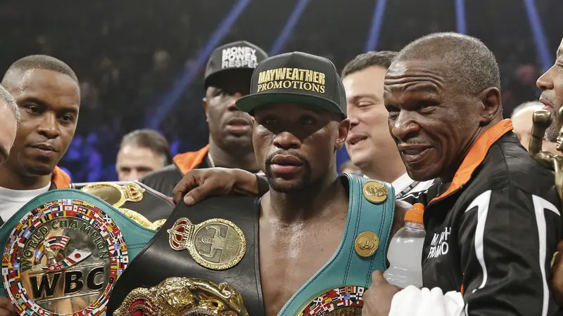 Ekspresi, Senang dan Sedih Mayweather Jr. Saat Kalahkan Pacquiao