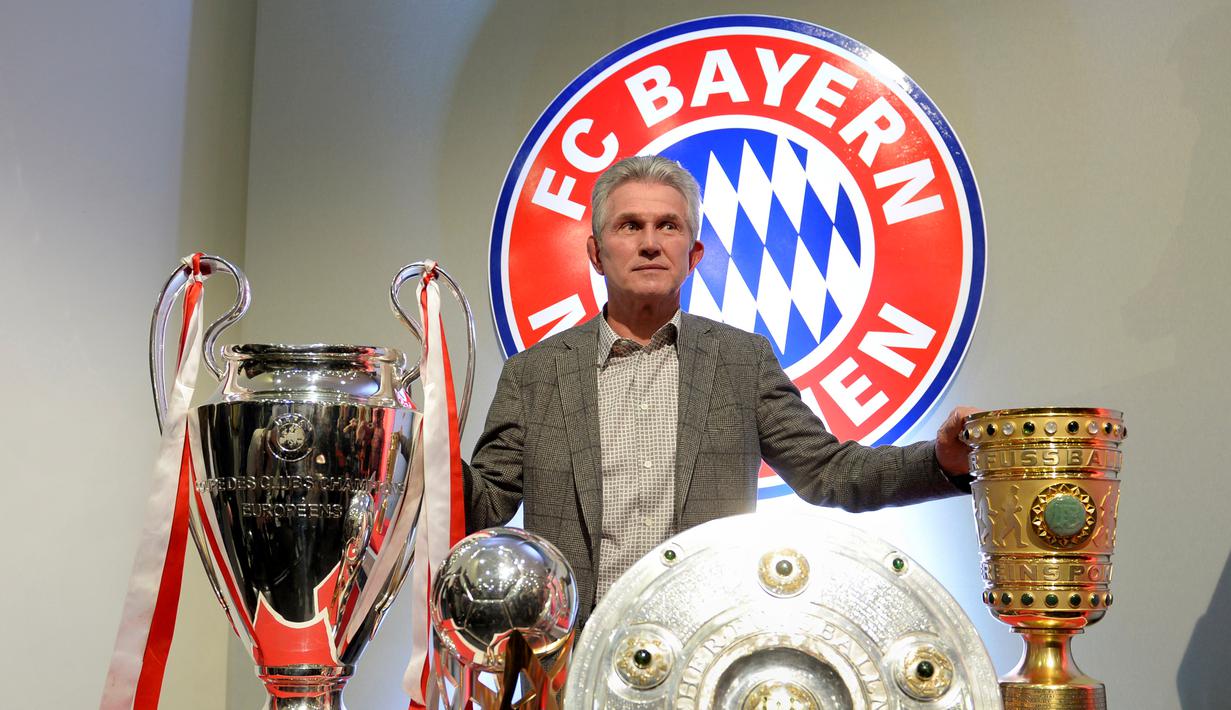 Jupp Heynckes hanya semusim bersama Real Madrid dan meraih trofi Liga Champions musim 1997-1998. Setelah itu, Heynckes meraih treble bersama Bayern Munchen. (AFP/Christof Stache)