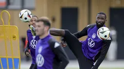 Laga Jerman vs Skotlandia dalam jadwal Euro 2024 berlangsung di Stadion Allianz Arena pada Sabtu (15/6) dini hari WIB.  (Christian Charisius/dpa via AP)