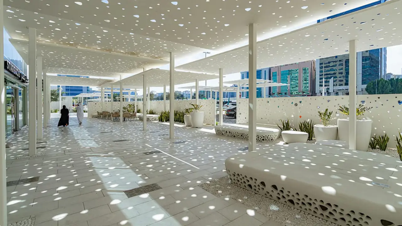 Abu Dhabi Bikin Jalur Pejalan Kaki Ber-AC Pertama di Dunia, Nyaman Meski 45°C