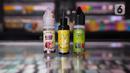 WHO meminta negara-negara di dunia menerbitkan larangan penjualan liquid atau cairan untuk vape yang memiliki aneka rasa. (Liputan6.com/Faizal Fanani)