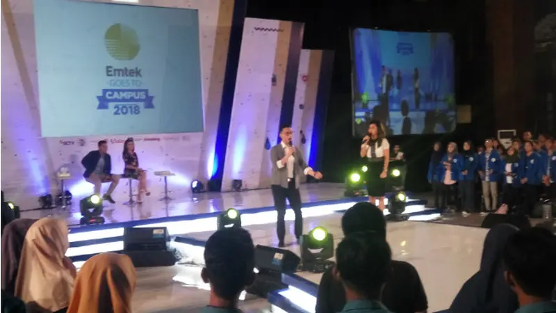 EGTC 2018, Ribuan Mahasiswa di Yogyakarta Dapat Motivasi dari Presenter Indosiar dan SCTV