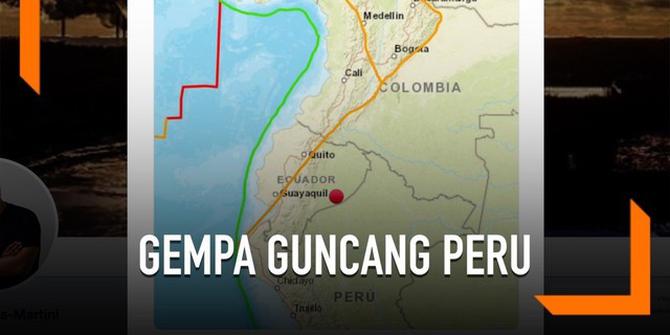 VIDEO: Gempa Magnitudo 7,7 Guncang Peru