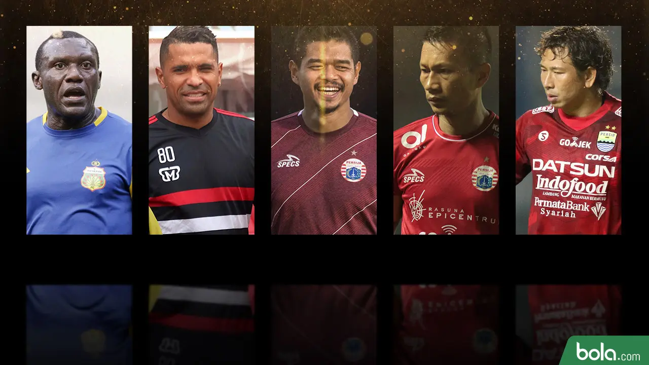 Trivia Pemain Tua yang Mencari Peruntungan di Liga 1 2019