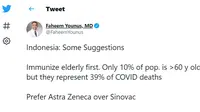 Dokter Ini Sarankan Indonesia Pakai Vaksin COVID-19 AstraZeneca Ketimbang Sinovac