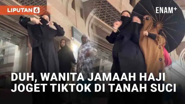 Media sosial kembali dihebohkan dengan konten joget seorang wanita jamaah haji. Konten disorot lantaran wanita tersebut berjoget TikTok di Tanah Suci Makkah. Jogetnya mengganggu pejalan kaki dan tak mengindahkan nasihat.