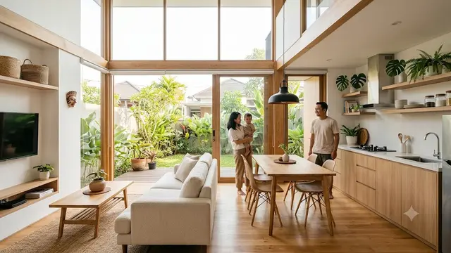 Desain Rumah Mungil 5x9 yang Terasa Luas untuk Keluarga Baru