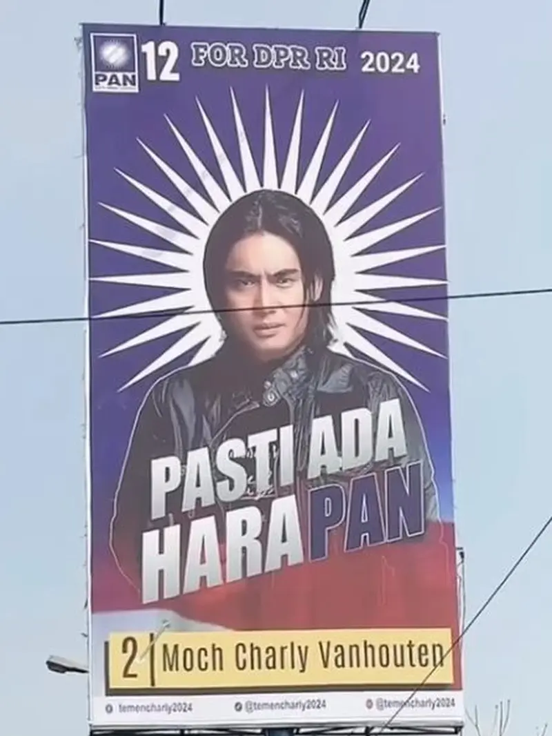 Charly Van Houten maju sebagai calon anggota legislatif untuk DPR RI (https://www.instagram.com/p/CzsFiu5haDM/)