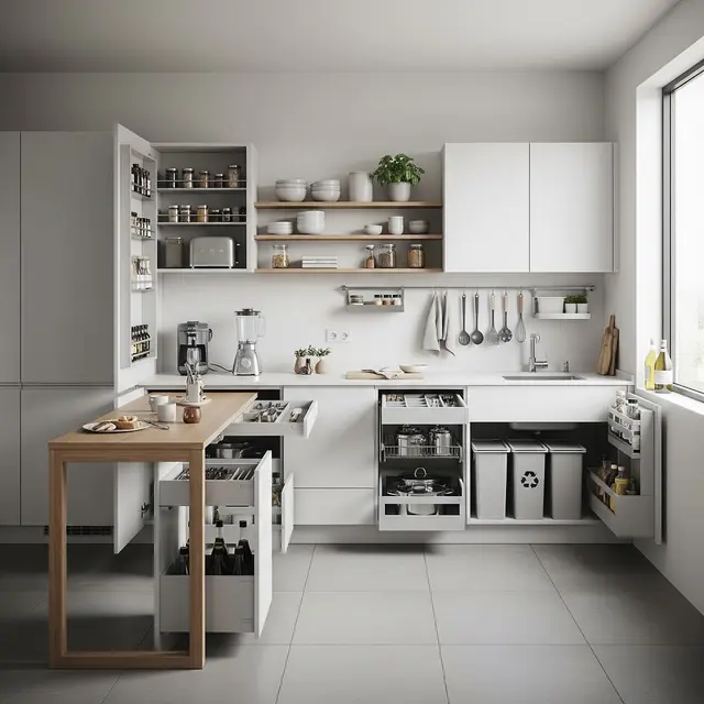 Dapur basah minimalis (Image by Gemini AI)