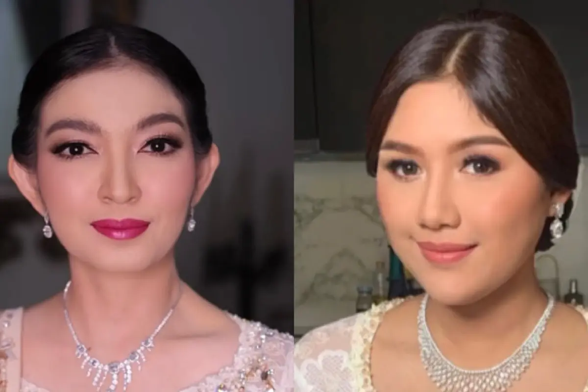 Selvi Ananda dan Erina Gudono Kenakan Kebaya Putih saat Kondangan Bareng
