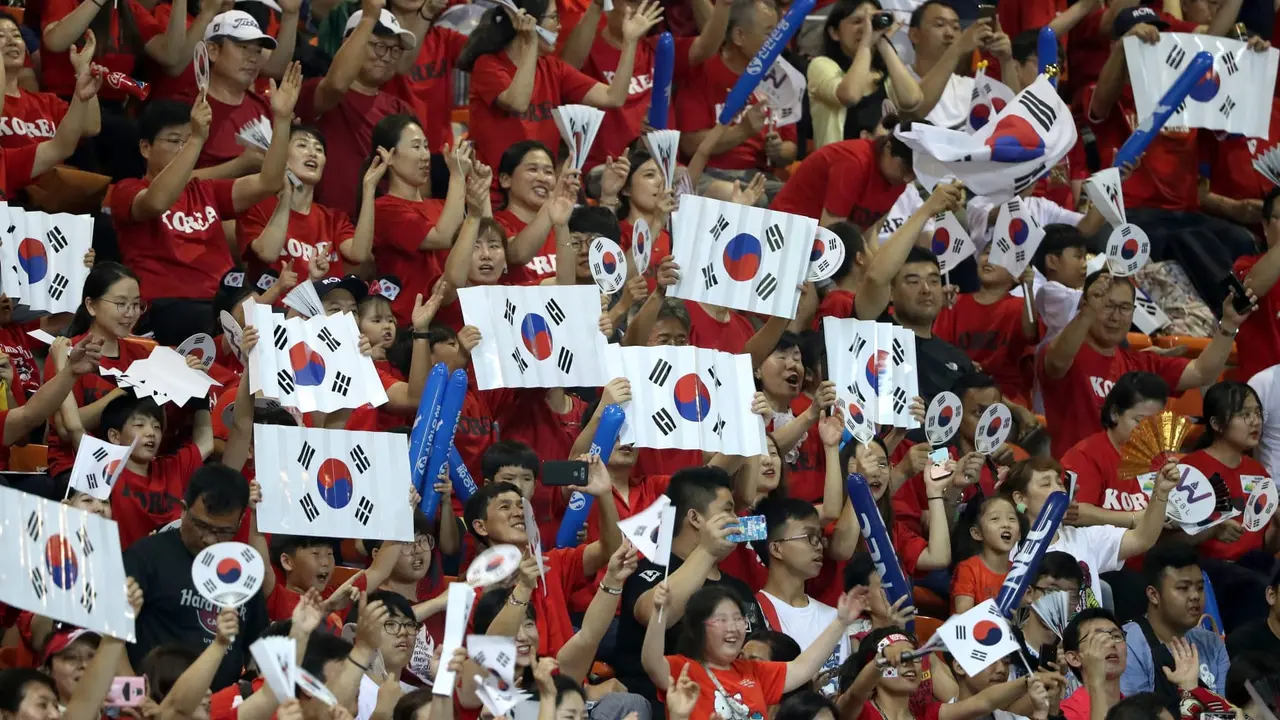 Suporter Timnas Korea Selatan U-23