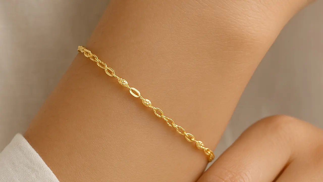 Model Gelang Emas 2 Gram Rantai Tipis Nori