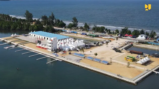 Pembangunan Venue Dayung untuk PON XX Papua telah selesai 100 persen dan sudah dimanfaatkan untuk latihan atlet.