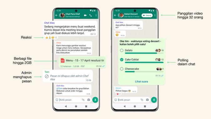 <p>Fitur baru WhatsApp. (Doc: WhatsApp)</p>