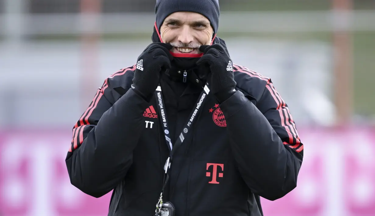 Tuchel secara resmi diperkenalkan sebagai penerus Julian Nagelsmann pada Senin, memerintah Skuad Die Roten untuk pertama kalinya pada hari berikutnya. (Sven Hoppe/dpa via AP)