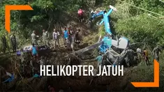 Helikopter yang jatuh di Tasikmalaya akan segera dievakuasi.