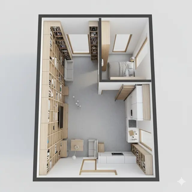 Desain Rumah Minimalis di Lahan 5x10 Meter