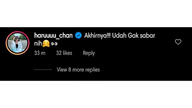 Komentar Haruka.