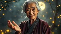 mimpi nenek tua tak dikenal ©Ilustrasi dibuat AI