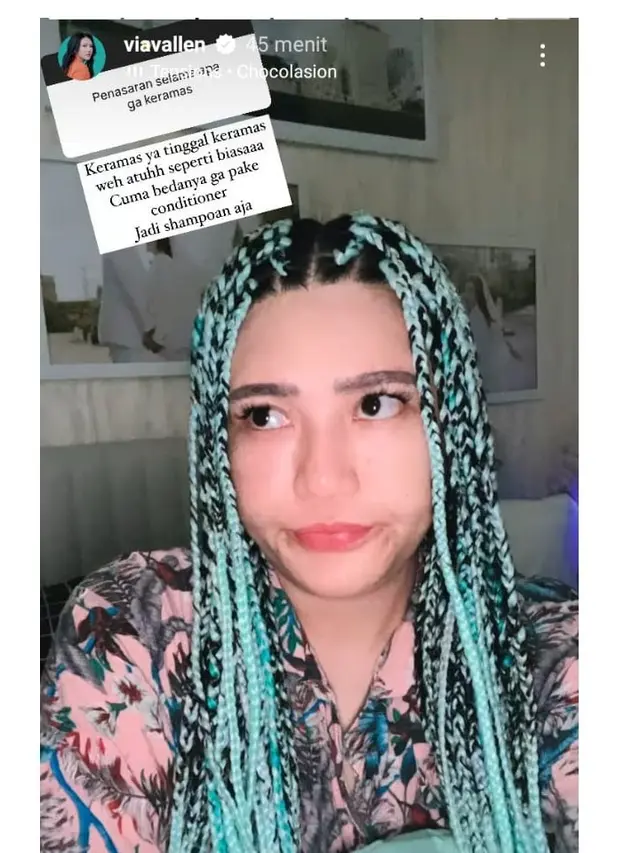 6 Potret Via Vallen dengan Rambut Cornrow, Bikin Pangling