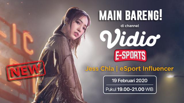 Jess Chla Besok Akan Hadir Di Vidio Untuk Main Bareng PUBGM! sumberfoto: Vidio